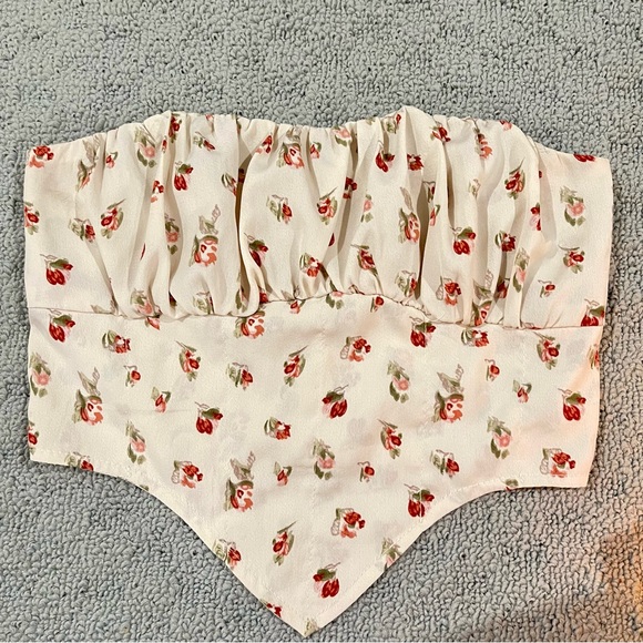 SHEIN Floral bandeau top - Picture 3 of 7